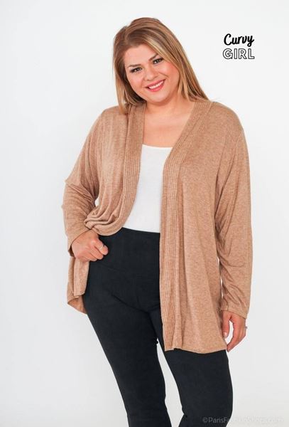 Picture of CURVY GIRL OPEN CARDIGAN